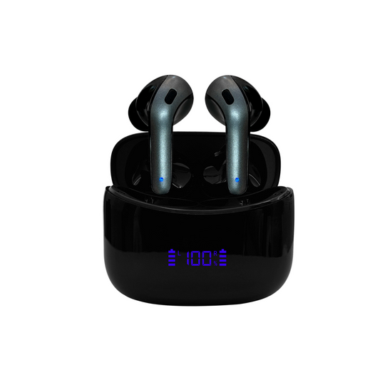 Audífonos Teros TE-8074N, Bluetooth, TWS, Negro