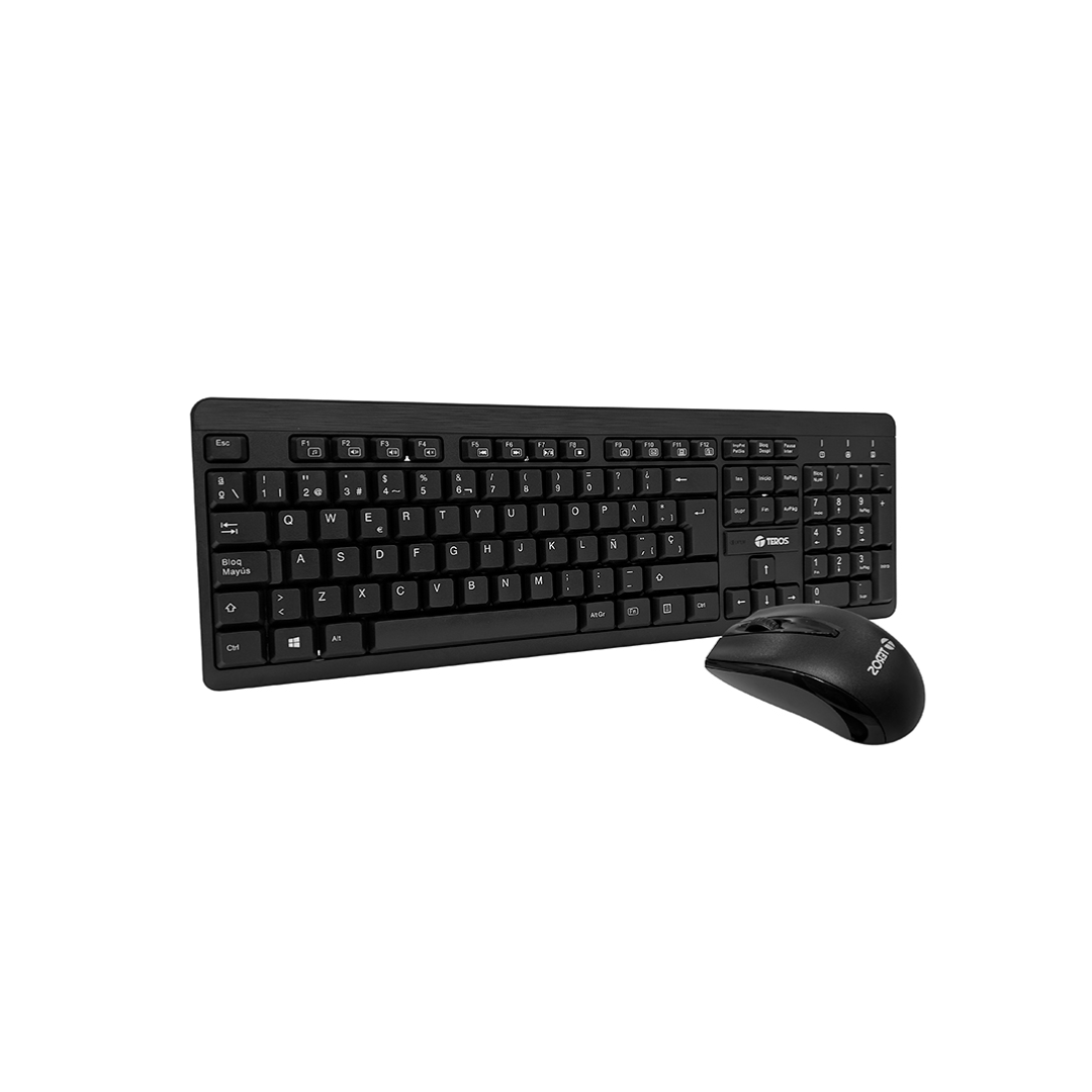 Kit Inalámbrico Multimendia Teclado + Mouse TE4061N 2.4GHz Receptor nano USB Negro