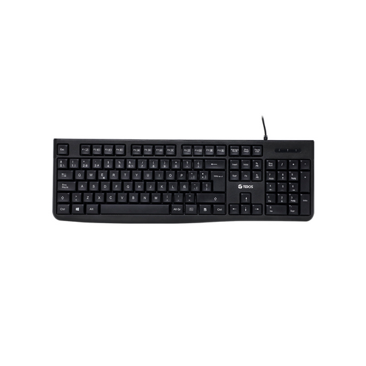 Teclado multimedia Teros TE-4067S USB 2.0 Negro