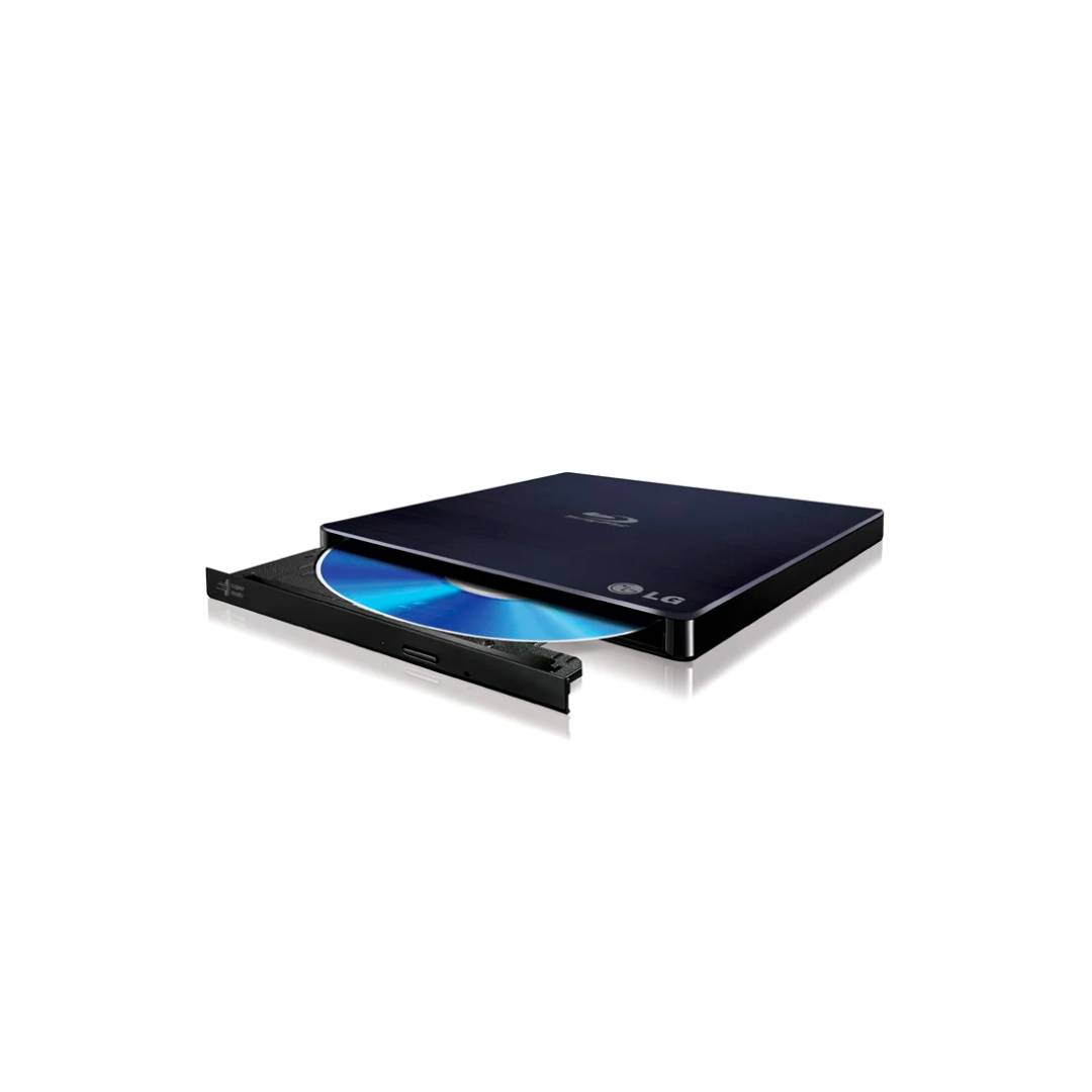 Lectora Externa Slim Portatil LG DVD - Blu-ray Writer con soporte M-DISC, Interfaz USB 2.0, Negro